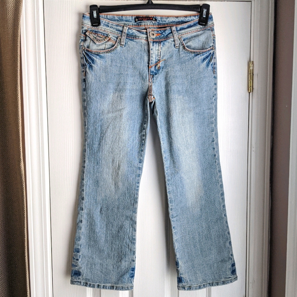 Vintage y2k Vanilla Star denim capris